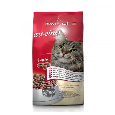 Bewicat Crocinis 3 Mix (pollo,pavo,pescado) 5 KG