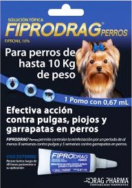Fiprodrag  Pipeta Perro Hasta 10 Kg