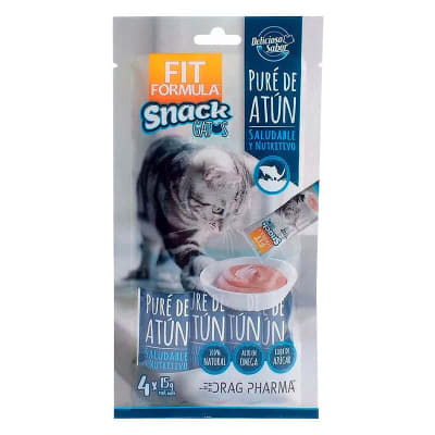 Fit Snack Gato Puré Atún 4x 15 grs