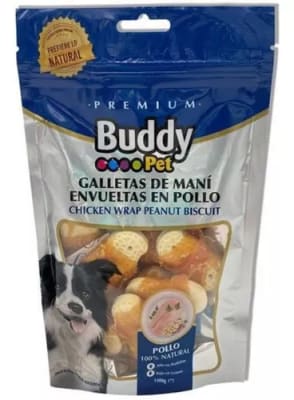 Buddy Galleta De Maní  Envueltas En Pollo 100Gr.