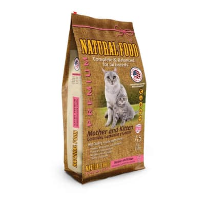 Natural Food Mother And Kitten Premium 7.5 Kg.
