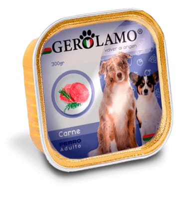 Gerolamo Pate Perro Adulto Carne 300 gr1