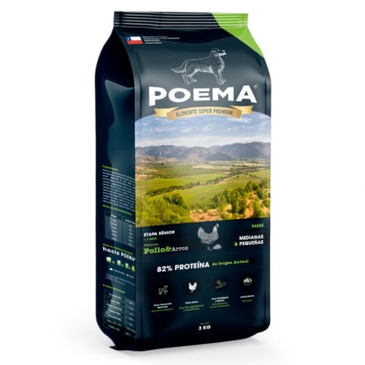 Poema Canino Seco Senior Peq/Med Pollo 3 KG