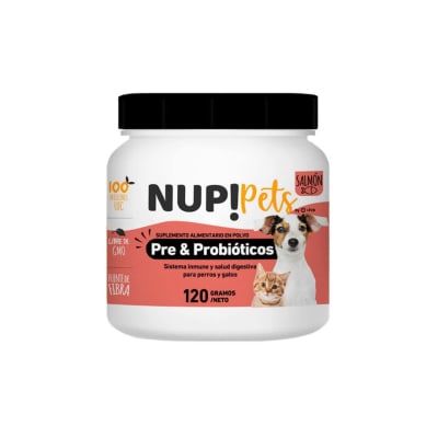 NUP! Pets Pre-Probiotc Salmón Perro-Gato 120Gr.