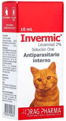 Invermic Antiparasitario Interno Para Gatos 10Ml.