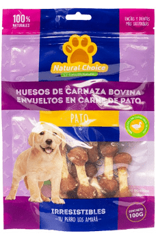 Huesos De Carnaza Bovina Pato Diseño Hueso 100 gr