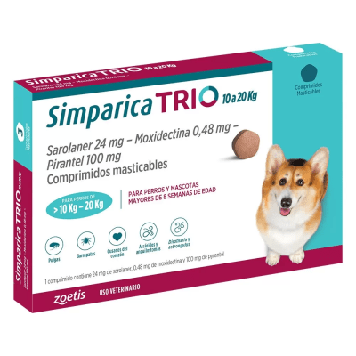 Simparica Trio 40mg 10.1-20kg 3Comp.
