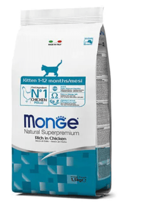 MONGE Gato Kitten Chicken 1,5 Kg