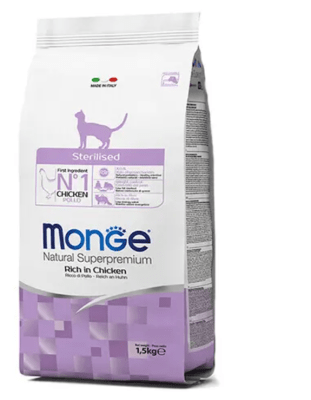 MONGE Gato Sterilised Chicken 1,5 kg1