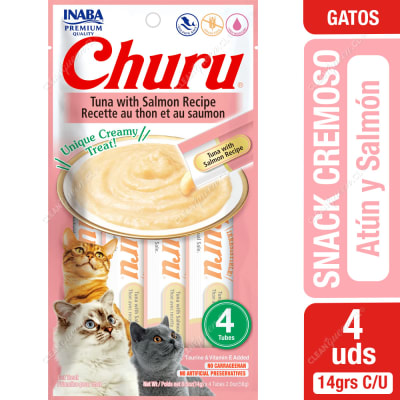 Churu Tuna With Salmon Recipe 56 Gr 4 Unidades