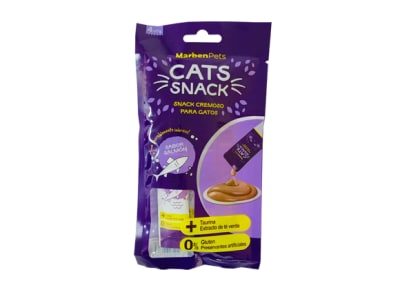 CATS SNACKS CREMOSO PARA GATOS SABOR SALMON