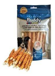 Sticks Cuero Vacuno Con Giros De Pollo 100Gr.