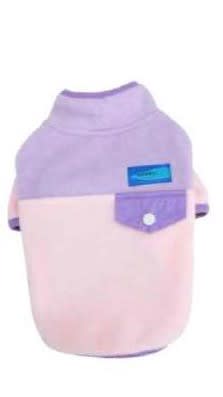 Poleron Polar Bicolor Morado - Rosa Talla S