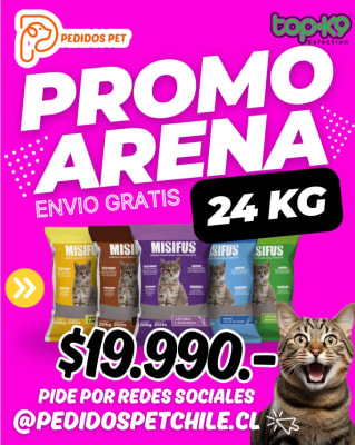 PROMO ARENA MISIFUS TALCO BEBE 24 KG