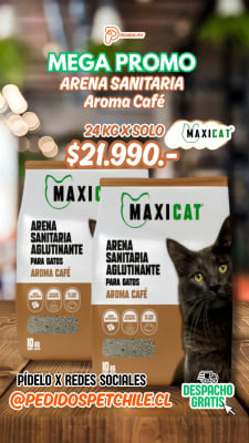 PROMOCIÓN MAXI CAT AROMA CAFÉ 24 KG