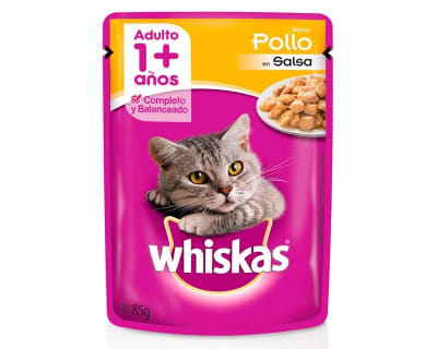 Whiskas Pouch Para Gatos Pollo En Salsa 85Gr.