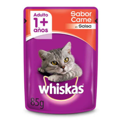 Whiskas Pouch Carne Adulto Cat 85Gr. Pouch Whiskas Carne1