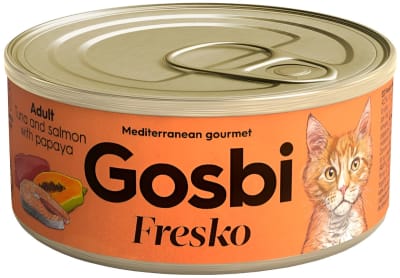 GOSBI FRESKO CAT Adult Tuna - Salmón - Papaya 70 Grs.1