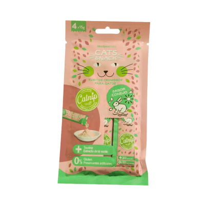 SNACK CREMOSO GATO SABOR CONEJO 15 GR