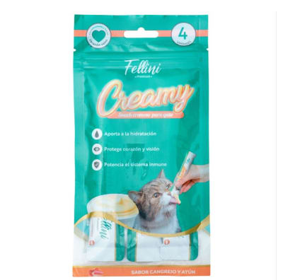 Fellini Creamy Cangrejo Y Atún (60Gr) 4 Unidades
