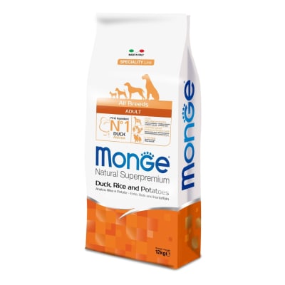 MONGE DOG ALL BREEDS ADULTO DUCK 12 KG