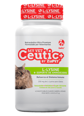 Nutraceutico MyVet Ceutic+L-Lysine Aminoacidos 45 U.1