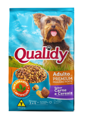 Qualidy Perro Adulto Raza Pequeña Carne y Cereal 1 KG.