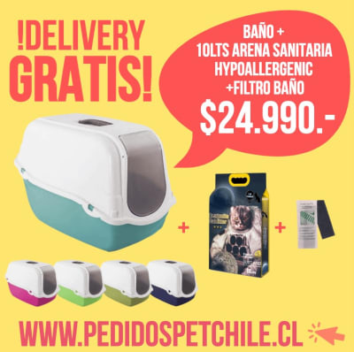 Promocion Baño Sanitario + Arena + Filtro Carbón Activo1