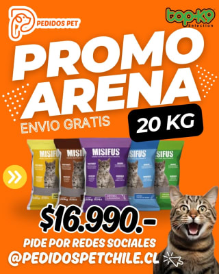 Arena Misifus Aglutinante Lavanda 20 KG