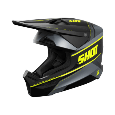 CASCO SHOT FURIOUS DUST NEON YELLOW MATTE / TALLA M1