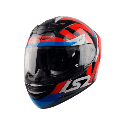 CASCO LS2 FF352 EVO WOLVES NEG ROJO SPOILER ROJ / TALLA M