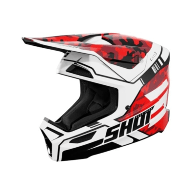 CASCO SHOT FURIOUS FLASH RED GLOSSY / TALLA M1
