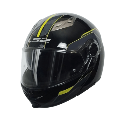 CASCO LS2 FF370 SHADOW NEGRO AMARILLO / TALLA M1