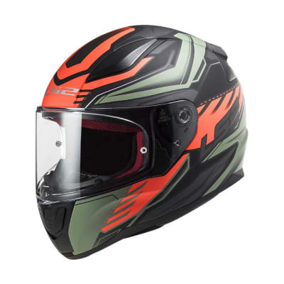 CASCO LS2 FF353 RAPID GALE NEG ROJO VERDE MAT XL