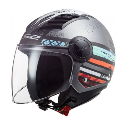 CASCO LS2 OF562 AIRFLOW RONNIE PLATA AZUL MATE / M