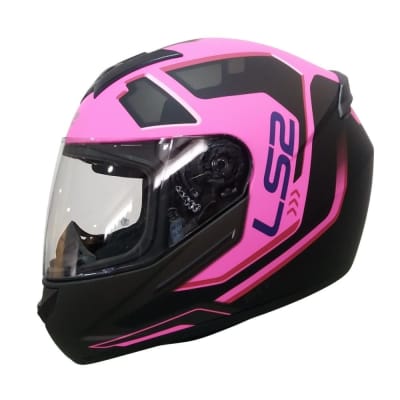 CASCO LS2 FF352 IRONFACE NEGRO ROSA MATTE S