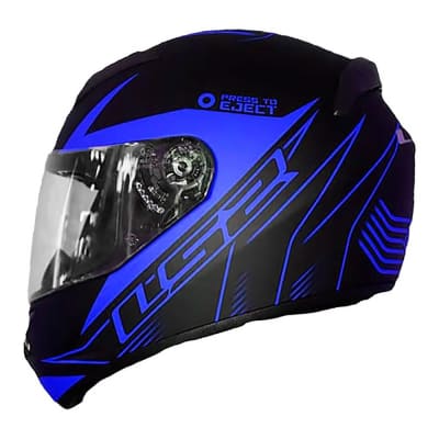  CASCO LS2 FF352 LIGHTER NEGRO AZUL MATTE / L1