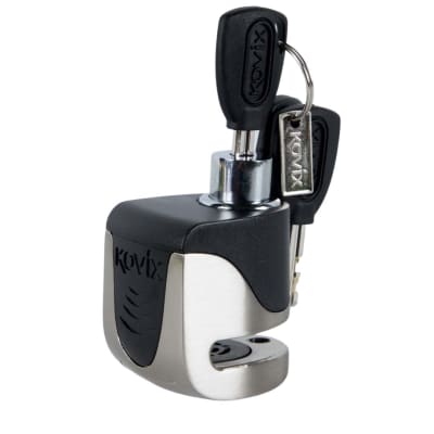 CANDADO DE DISCO CON ALARMA / METAL PULIDO / KOVIX1