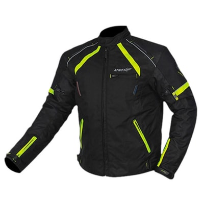 CHAQUETA ATROX AT2129 NEGRO AMARILLO / XL