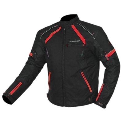 CHAQUETA ATROX AT2129 NEGRA ROJO / XL