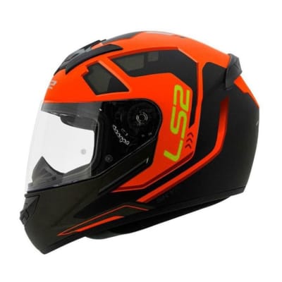 CASCO LS2 FF352 IRONFACE NEGRO NARANJO MATE / S