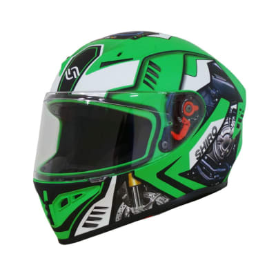 CASCO SHIRO SH-870 ROAD RIDER VERDE FLUOR / L