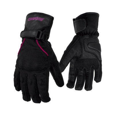 GUANTES ARMAD MUJER REYA LADY NEGRO ROSA (S)1