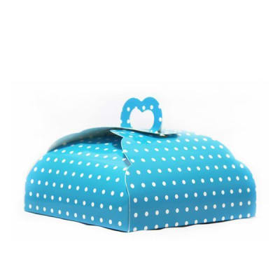 Caja torta Celeste 12x12cm X6