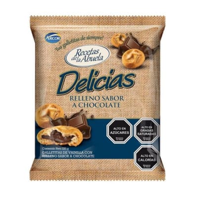 Delicias relleno chocolate 220g