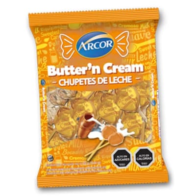 Buttern cream leche chupetes 24u