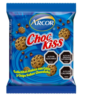 Choc kiss arcor 220g arcor