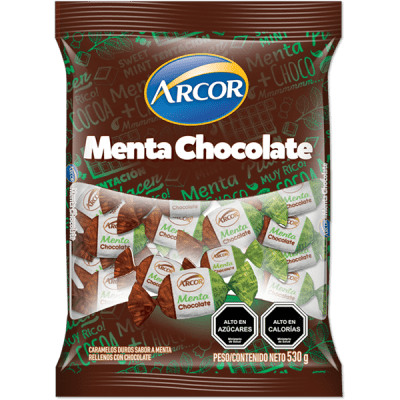 Menta chocolate 100u arcor