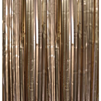 Cortina metalica chrome dorada 1x2m