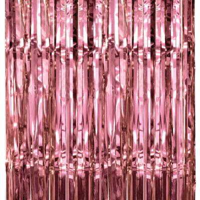 Cortina metalica rose gold 1x2m